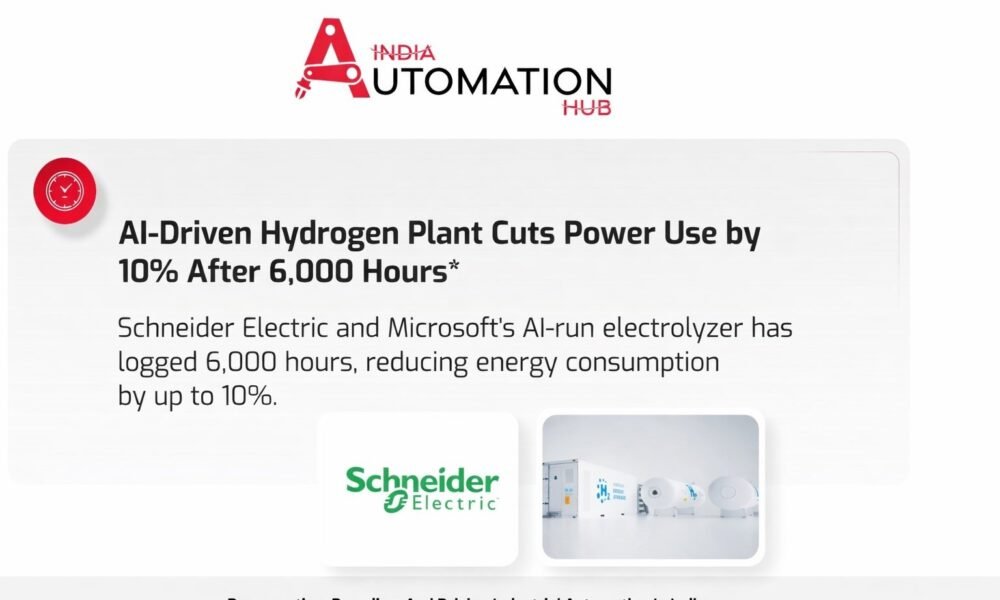 India's First AI-Run Hydrogen Plant Hits 6,000 Hours and Cuts Power Costs by 10%