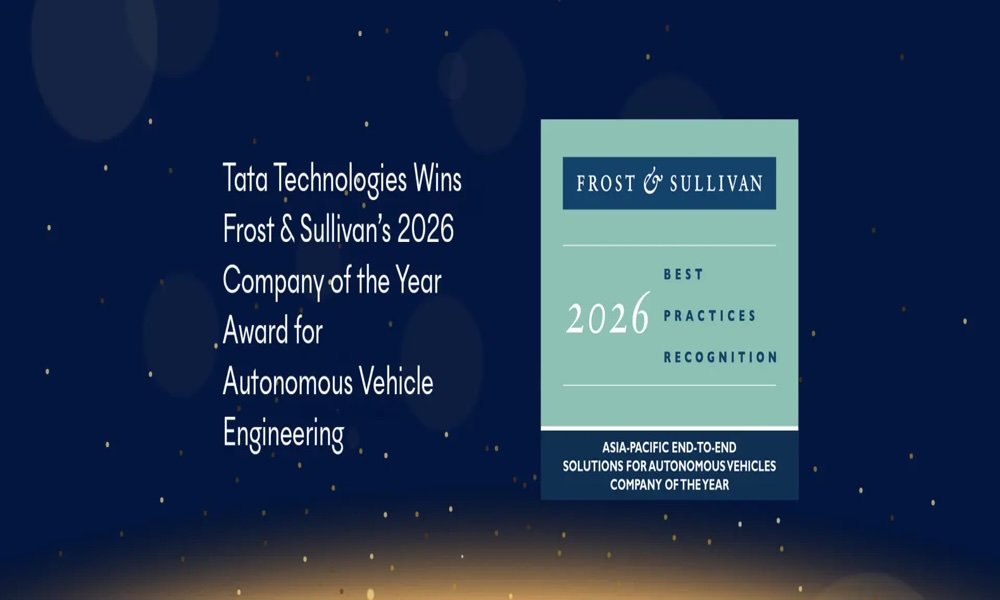 Tata Technologies Wins Frost & Sullivan's 2026 Autonomous Vehicle Engineering Award