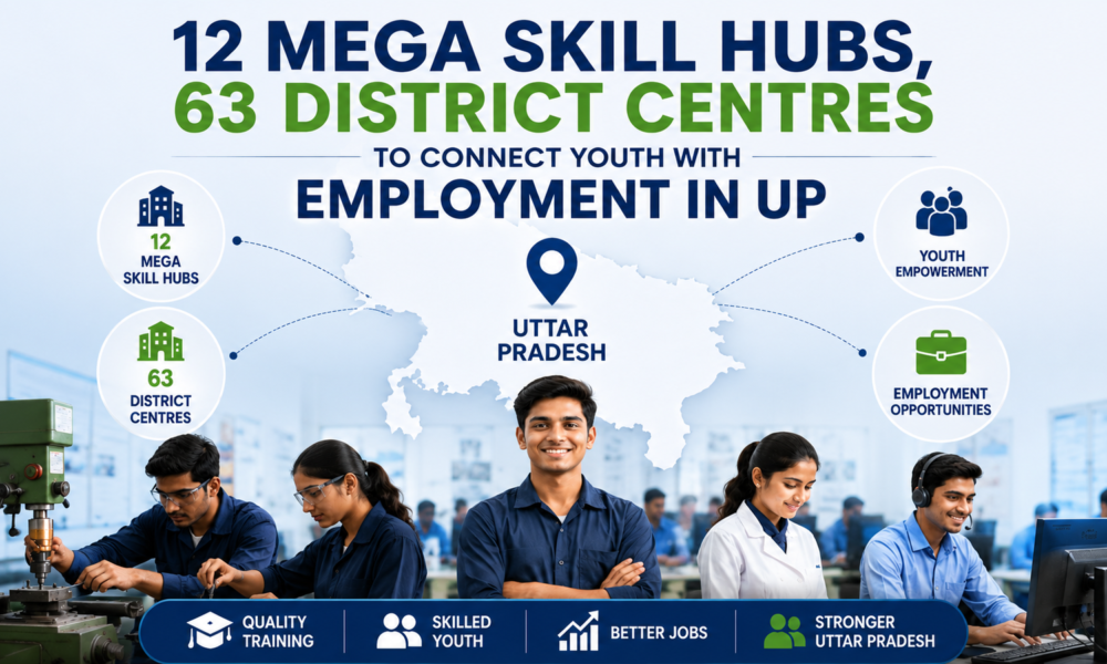 Uttar Pradesh plans 12 mega skill hubs and 63 district centres for industrial workforce development