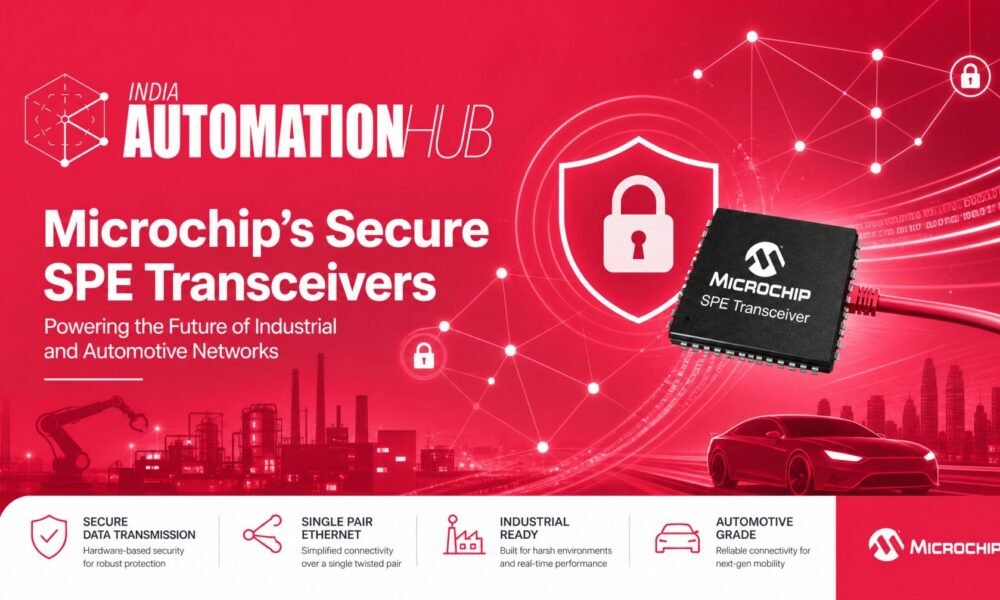 Microchip Launches Secure SPE Transceivers for Industrial and Automotive Networks