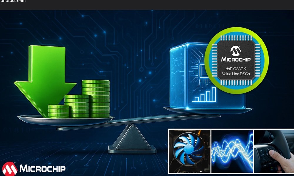 Microchip Debuts Low-Cost dsPIC33CK Value Line Controllers for Real-Time Motor Designs
